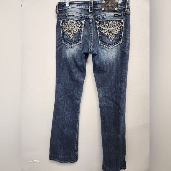 Miss Me Jeans Pocket Bootcut Embellished Womens Size 28 - Picture 1 of 11